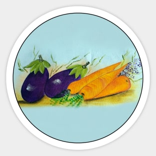 Beetroot and Carrots Sticker